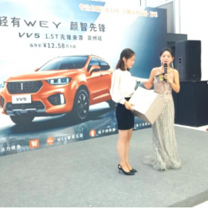 以“颜智”见“先锋” WEY VV5 1.5T全国百城同期上市