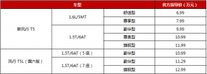 新风行T5大有“享”法 ，6.99-11.99万元燃情上市