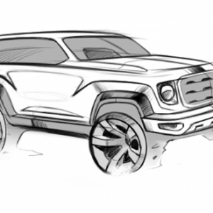 满屏的力量压迫感 哈弗全新品类SUV设计手稿曝光