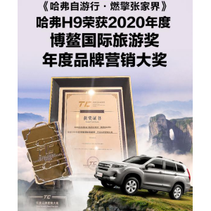 实力跨界出圈！ 哈弗H9荣获中国·博鳌2020年度品牌营销奖