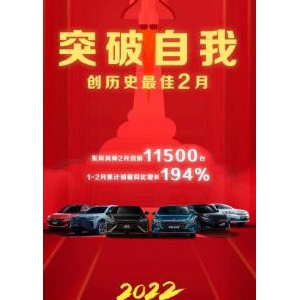 东风风神创历史最佳2月！1-2月累计同比增长194%
