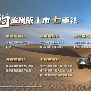 14.89万起，哈弗大狗追猎版保定正式上市