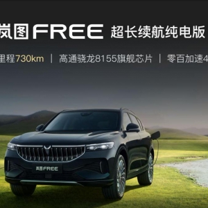 岚图FREE超长续航纯电版上市 引领中国首个高端电动SUV家族亮相 ... ...